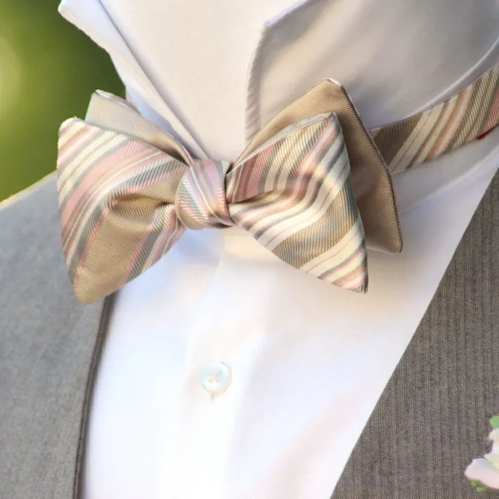 NWT Men's bow tie Silk Self-tied Gift Box S441 Christmas gift Ready‎ to ship